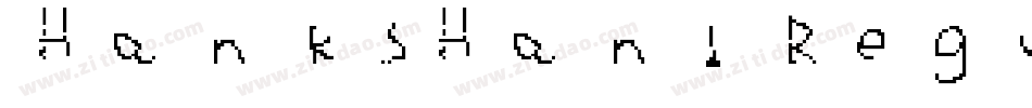 HanksHand Regular字体转换